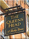 TR3864 : Sign for The Queen's Head, Harbour Parade, CT11 by Mike Quinn