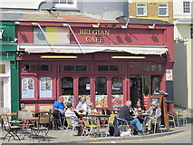 TR3864 : The Belgian Cafe, Harbour Parade, CT11 by Mike Quinn