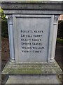 TM4275 : Names of the Fallen on Wenhaston War Memorial 2 by Helen Steed