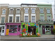 TQ2481 : Portobello Juice Café, Portobello Road W10 by Robin Sones