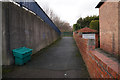 Ramp to footbridge over the M621