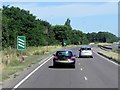 Eastbound A14, Trimley St Mary