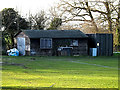 TM4189 : Playing field Shed off Ringsfield Road by Geographer