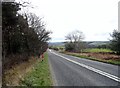 View down the A691 at Woodside