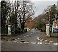 Entrance road to the site of the former Aberdare Hospital