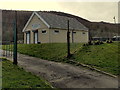 Sports changing room building in Cwmaman