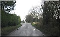 A narrow country lane to Tuddenham