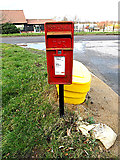 TM3388 : Woodland Drive Postbox by Geographer