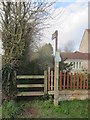 Stile and footpath on Holbrook Common