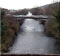 Cars on the A4067 bridge over the Tawe in Pontardawe