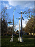 TQ3874 : Manor Park: windvanes by Stephen Craven