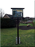TM3792 : Kirby Cane Village sign by Geographer