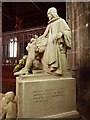 SJ8398 : Statue of Humphrey Chetham at Manchester Cathedral by David Dixon