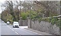 The A24 at the entrance to the Seaforde Gardens and Tropical Butterfly House