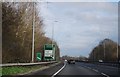 A12 near the end of the Brentwood Bypass