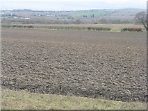 NT0178 : Ploughed field in West Lothian by M J Richardson