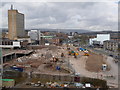 Newport: looking across the old bus station site