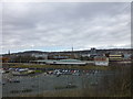 Blackburn railway station from the Leeds Liverpool Canal