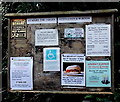 Church noticeboard in Burton