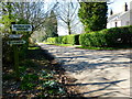 Signpost at junction of Brislands and Upland Lanes