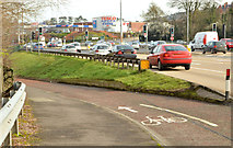 J3876 : Cycle lanes and subways, Sydenham bypass, Tillysburn, Belfast - March 2014(5) by Albert Bridge