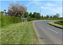 SK7624 : Scalford sign on the northern edge of the village by Mat Fascione