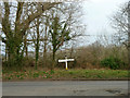 Signpost at the junction