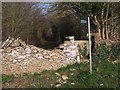 Stone stile and public footpath to Southrop