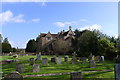 North Cadbury Court from the graveyard of the Church of St Michael the Archangel