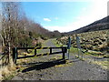 Barriers across a track in Aberaman