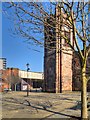 SJ8398 : Sacred Trinity Church and the former site of the Flat Iron Market in Salford by David Dixon
