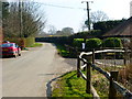 Filmorehill Lane looking east from bridleway