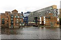 Lifting bridge in Millwall Dock