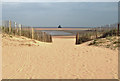 TA3406 : Haile sand Fort from the sand dunes at Humberston Fitties by Steve  Fareham