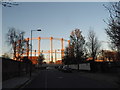 TQ2576 : Gas Holder by Imperial Road by David Howard