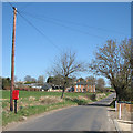 Arkesden: postbox at Quicksie Hill