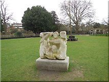 TQ4109 : Sculpture in Southover Grange Gardens by Paul Gillett