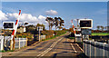 Level-crossing at site of former Gwinear Road station, 1995