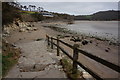 Walking down Mothercombe slipway,Erme estuary