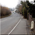 Neath Road passes an old turnpike boundary marker near Bryncoch