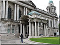 The portico at the front of Belfast City Hall