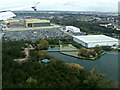 Heathrow Airport balancing reservoir from the air