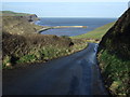 Looking down towards jetty, Skinningrove