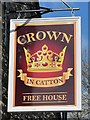 Sign for The Crown, Catton