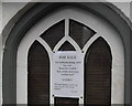 Sign on the Toll House in Muchelney