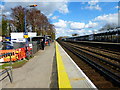 Looking east on Fleet railway station