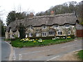 SZ4583 : Shorwell: cottages on the corner of New Barn Lane by Chris Downer