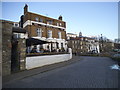 The White Cross Inn on the corner of Water Lane