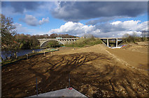 SD4964 : Construction site, new bridge by Ian Taylor