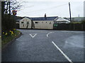 Station Road/A523 junction at Marshead